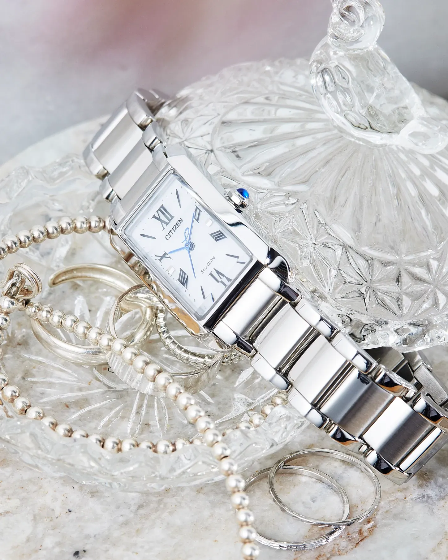 Citizen L Bianca White Dial Stainless Steel Bracelet EW5620-55A